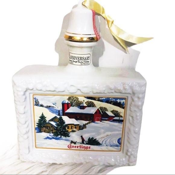 5/$25 Vintage 1973 Maria Spirits Christmas Porcelain Decanter Decoration3 - Picture 1 of 8